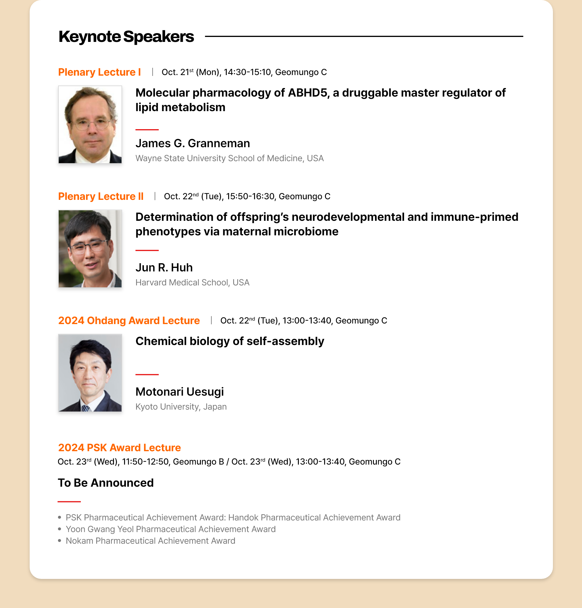 Keynote Speakers